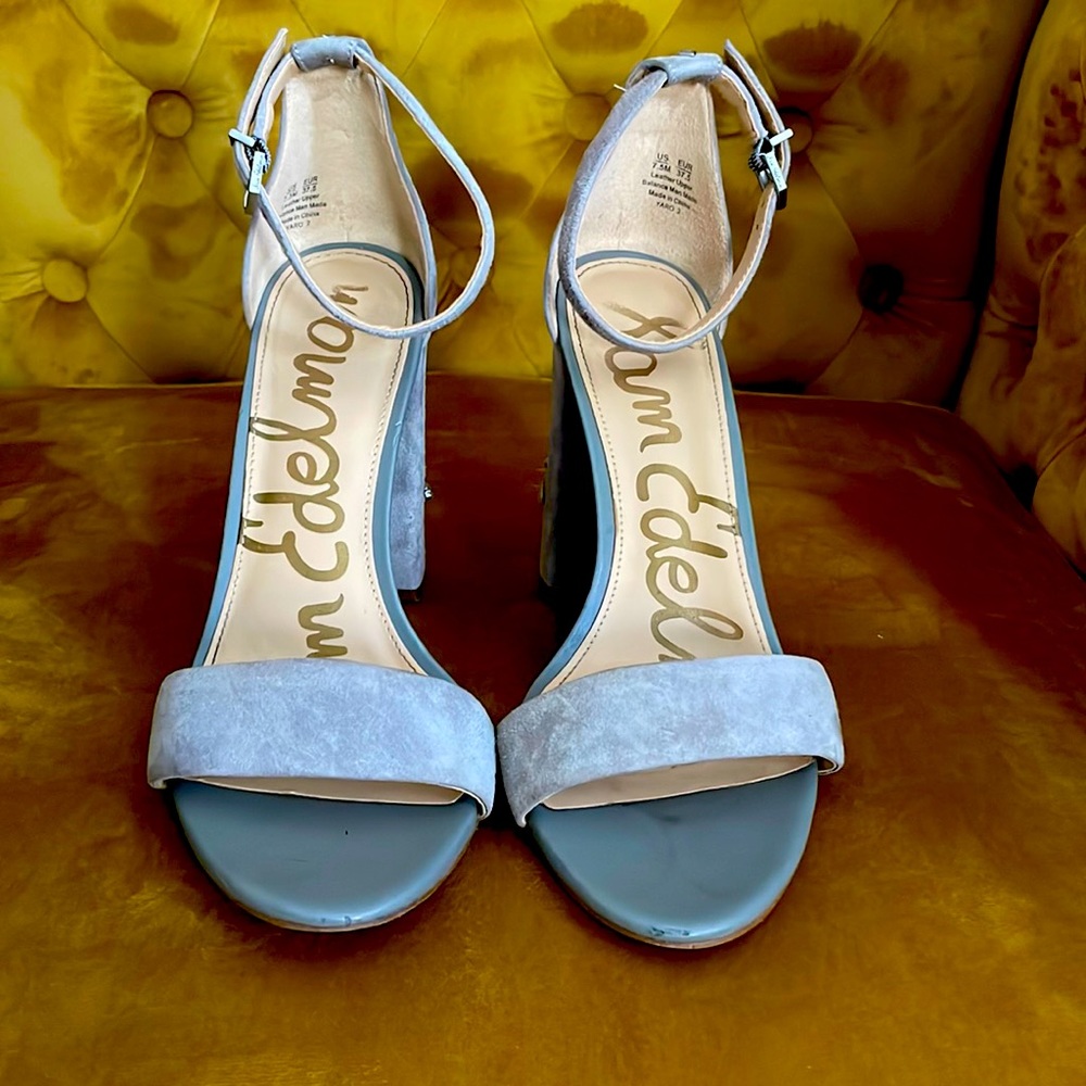 Sam Edelman Grey Suede beaded Sandal